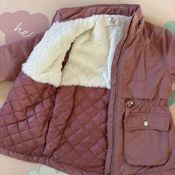 Girls Dusty Rose Parka - Picture 4 of 6